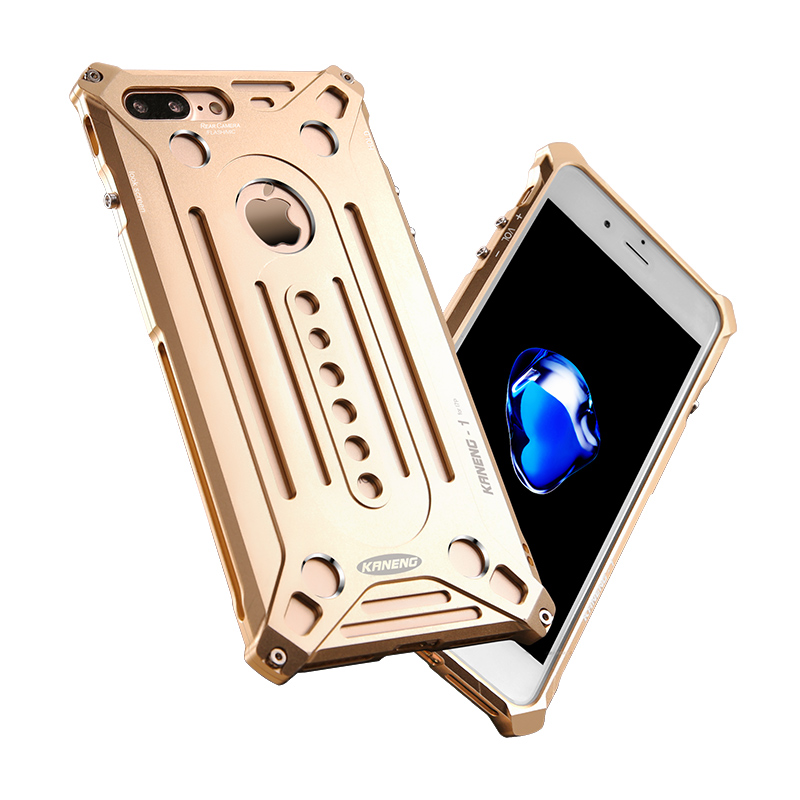 HIGE/iPhone7手机壳iPhone7plus保护套金属防摔保护套后盖 适用于苹果7手机壳 土豪金