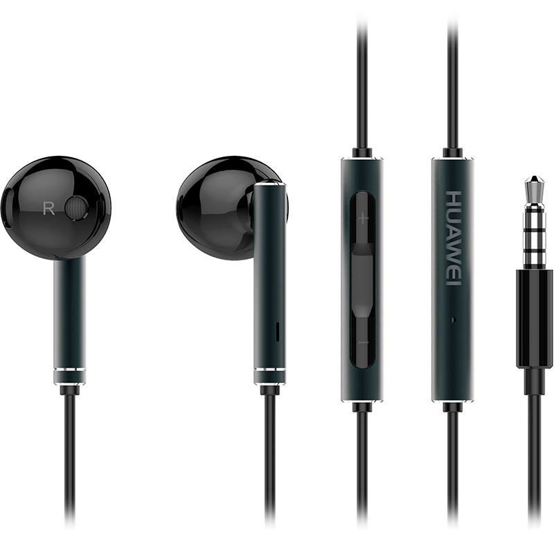 HUAWEI/华为原装耳机 三键线控 入耳式有线耳机 带麦克风 原装手机耳机 适用于3.5mm耳孔手机 黑色