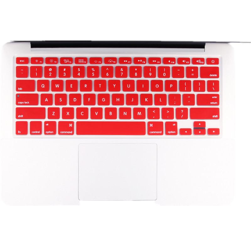 HIGE/苹果Macbook/Air/Pro笔记本电脑键盘保护膜新MacBookPro带TouchBar13/15 红色