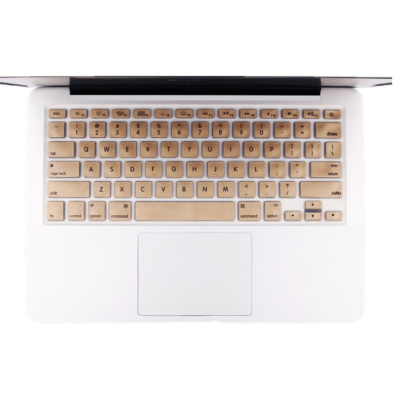 HIGE/苹果Macbook/Air/Pro笔记本电脑键盘保护膜新MacBookPro带TouchBar13/15 金色