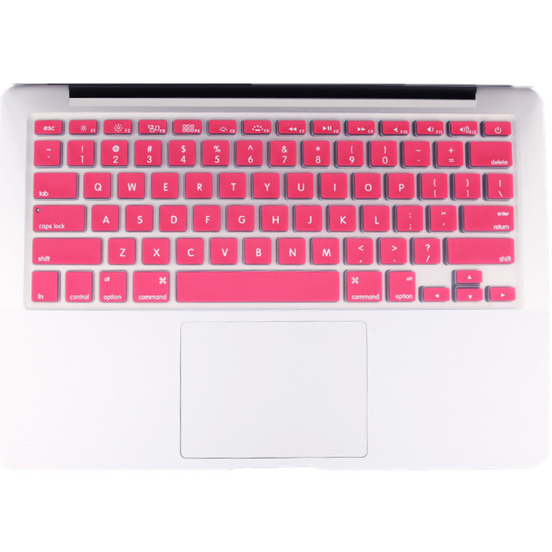 HIGE/苹果Macbook/Air/Pro笔记本电脑键盘保护膜新MacBookPro带TouchBar13/15粉红色