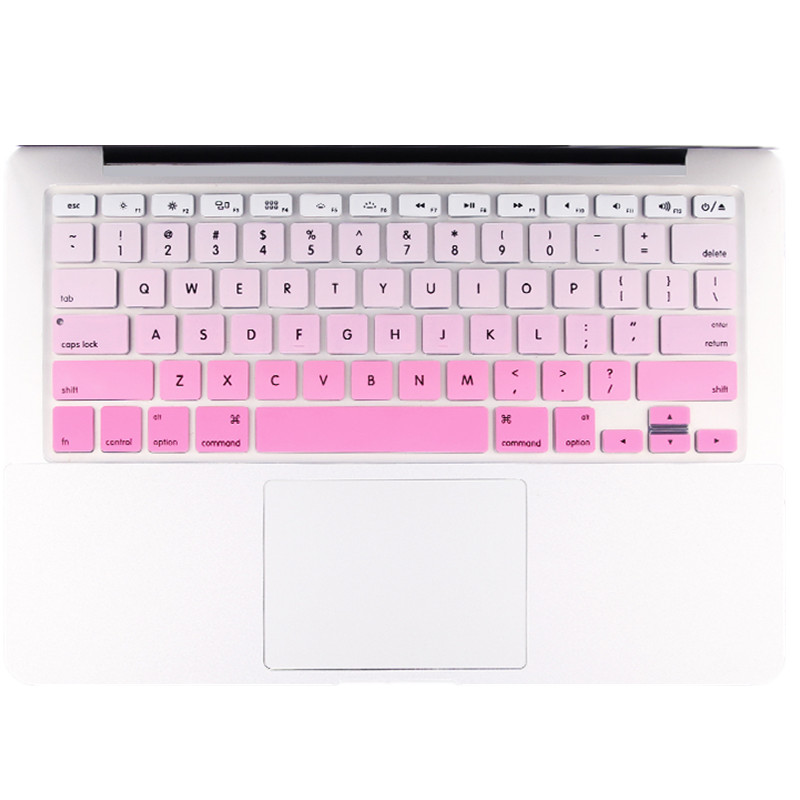 HIGE/苹果Macbook/Air/Pro笔记本电脑键盘保护膜Mac12英寸/新款Pro13无TouchBar 粉白色