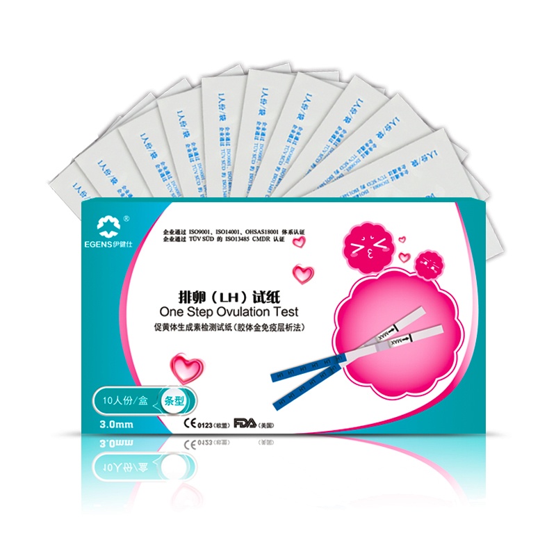 伊健仕优孕系列 LH排卵检测试纸 检测女性排卵期 测排卵试纸 30条装 送验孕笔一支