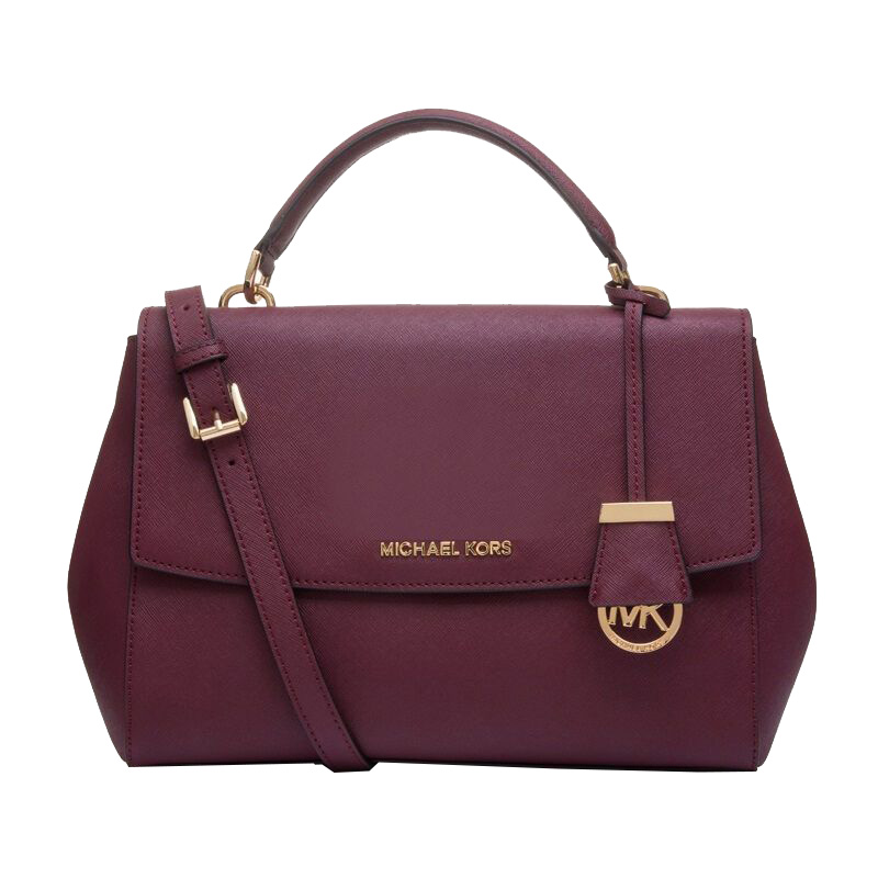 Michael Kors 迈克·科尔斯 欧美时尚女士剑桥包中号头层牛皮单肩斜挎包 女30T5GAVS3L