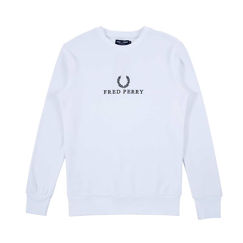 Fred Perry 秋季 新款 男装 纯色印花 LOGO卫衣 M3584