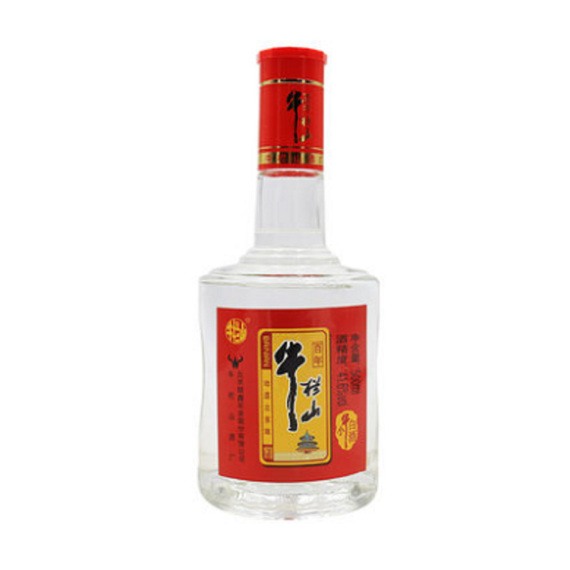 北京百年牛栏山浓香型小牛白酒41.6度500ml*6瓶二锅头礼盒整箱装