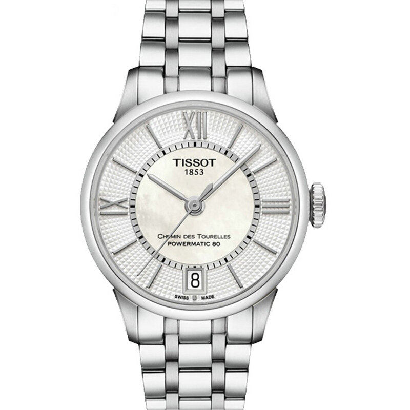 天梭(TISSOT)手表瑞士品牌杜鲁尔系列简约时尚机械女士腕表