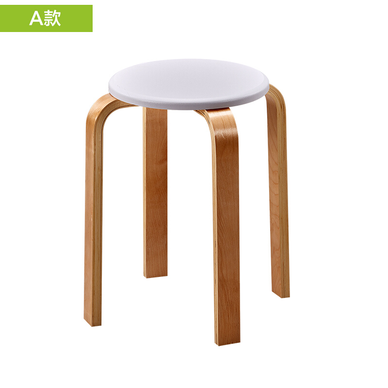 塑料凳子家用时尚简约创意加厚实木小圆凳子餐桌高凳板凳壹德壹