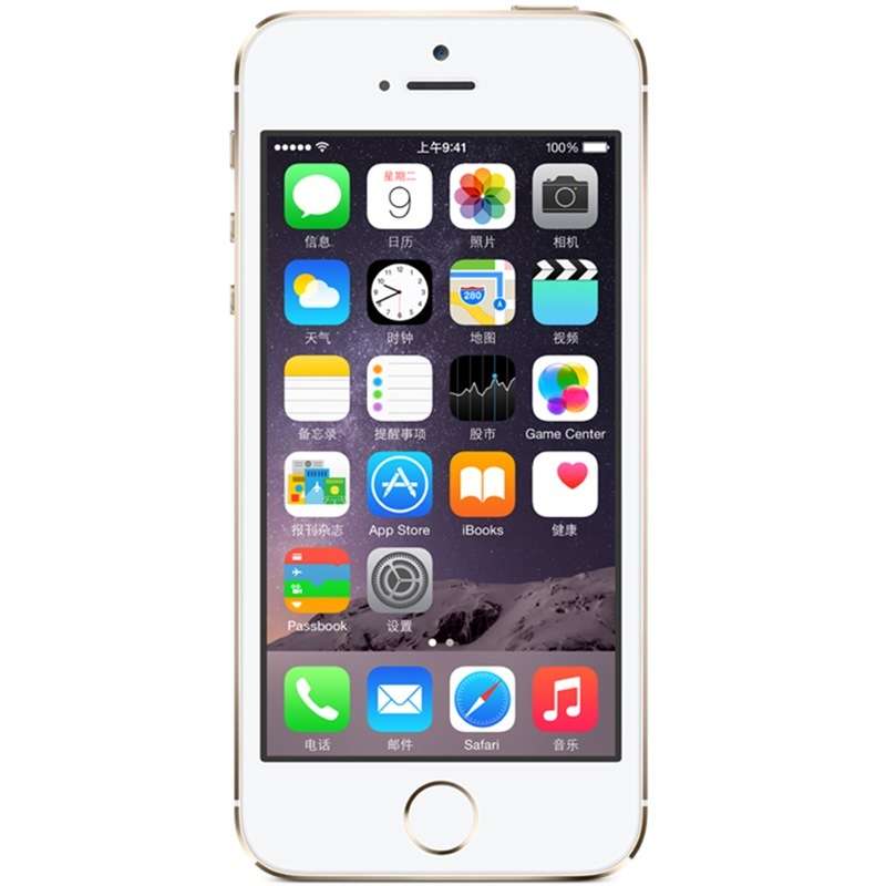 苹果(Apple)iphone 5s苹果手机官换机 移动4G联通手机 港版 16GB 土豪金色 智能老年人学生手机 现货