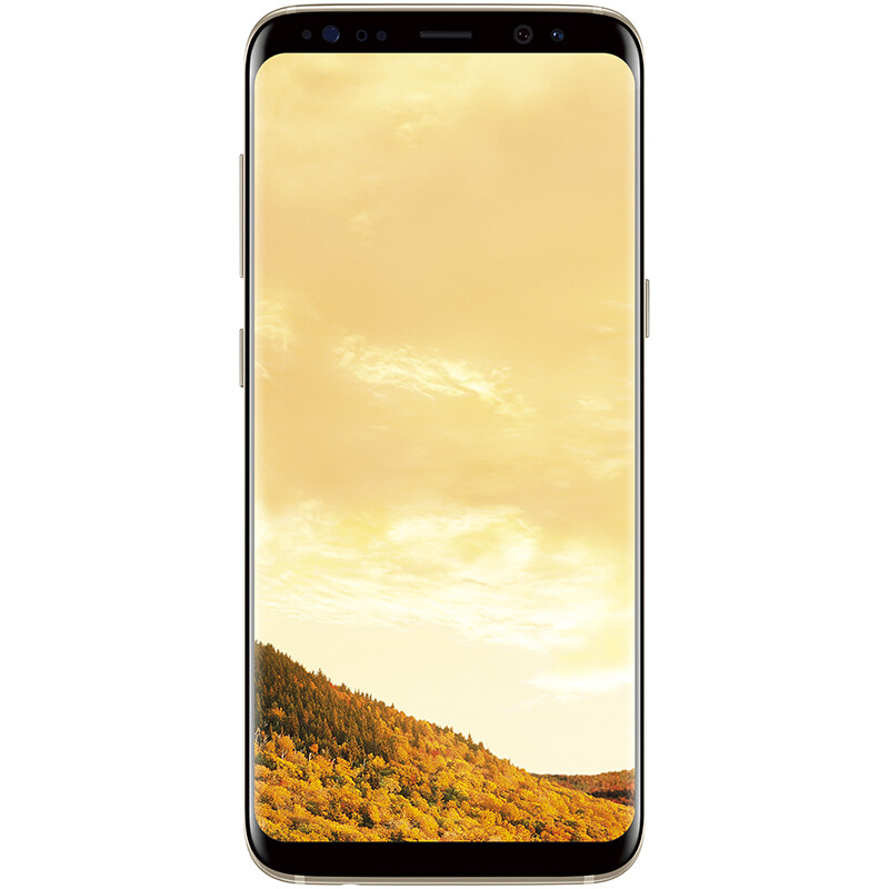 三星(SAMSUNG)Galaxy S8双曲屏原装手机 面部识别虹膜 防水智能双卡全网通4G手机 64GB 枫叶金 港版