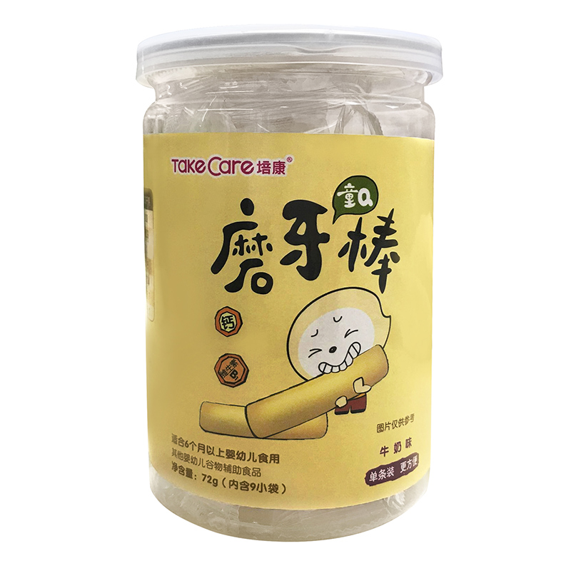 Take Care/培康宝宝辅食牛奶谷物磨牙棒干零食72g/罐