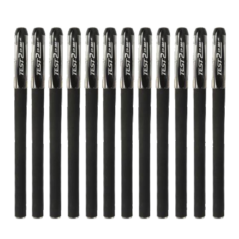 [10支起售]中性笔针管头笔碳素笔水性笔初中生文具笔黑色笔