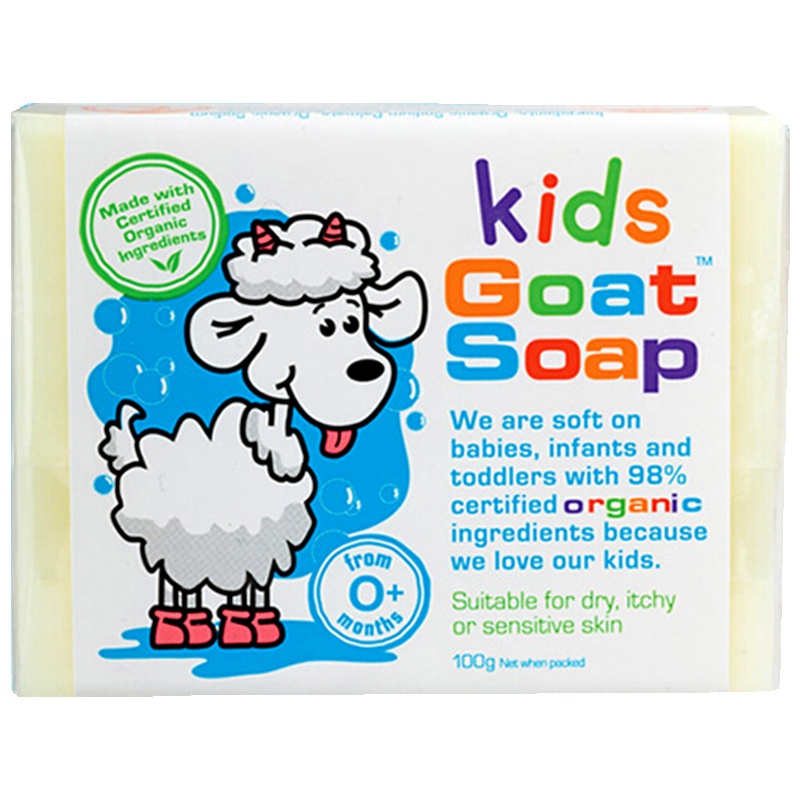Goat Soap羊奶皂儿童香皂天然滋润营养深层清洁洁肤皂100g澳洲进口营养丰富多重保护适合各种肤质