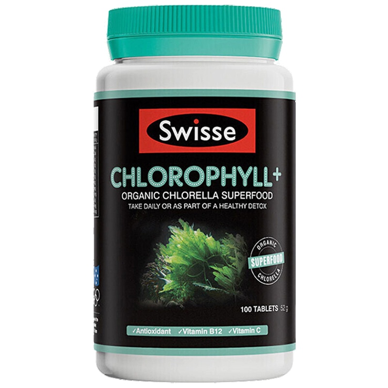 Swisse Chlorophyll有机叶绿素片100粒澳洲进口膳食营养补充剂
