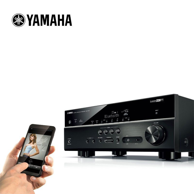 Yamaha/雅马哈 RX-V479 数字家庭影院蓝牙5.1进口功放DTS-HD解码 黑色