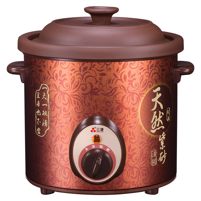 三源1.5L/120W机械紫砂煲TGJ15-SA1电汤锅电炖锅