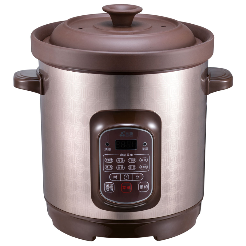 三源5.0L/450w电脑型快速紫砂汤煲TGD50-SA10电炖锅