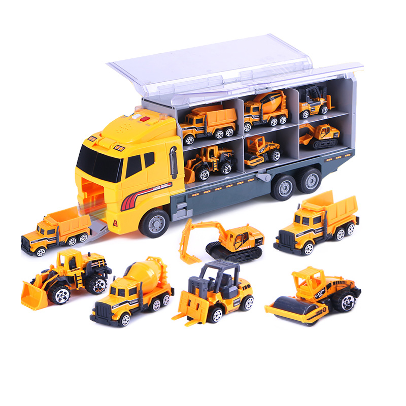 悦臻 儿童工程车玩具模型合金小汽车模型挖土机铲车吊车男孩玩具礼物2-3-4-5-6岁