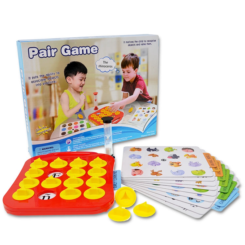悦臻 儿童早教注意力记忆力训练亲子游戏脑力大作战注意力游戏配对棋 记忆游戏棋卡盒孩子礼物