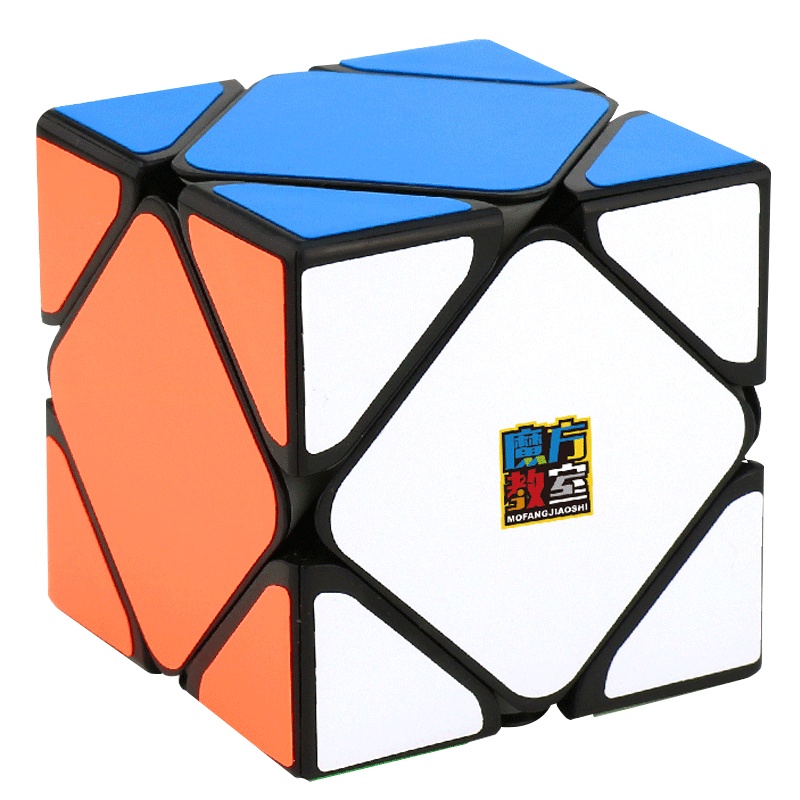 魔域文化斜转魔方磁力顺滑竞速异形魔方cube学生专业比赛降压玩具