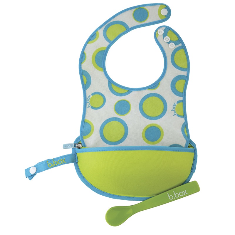 澳洲进口(B Box )宝宝防水防污围嘴 婴儿围兜 口水巾 绿色