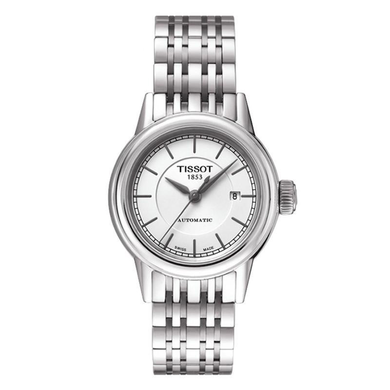 天梭 TISSOT 手表 时尚 休闲 女士手表 金属 钢带皮带机械女表 T085.207.36.011.00 机械表 女