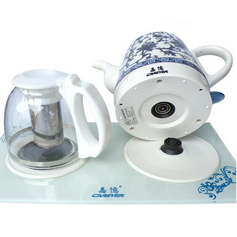 青花瓷陶瓷电热水壶养生茶壶 水壶
