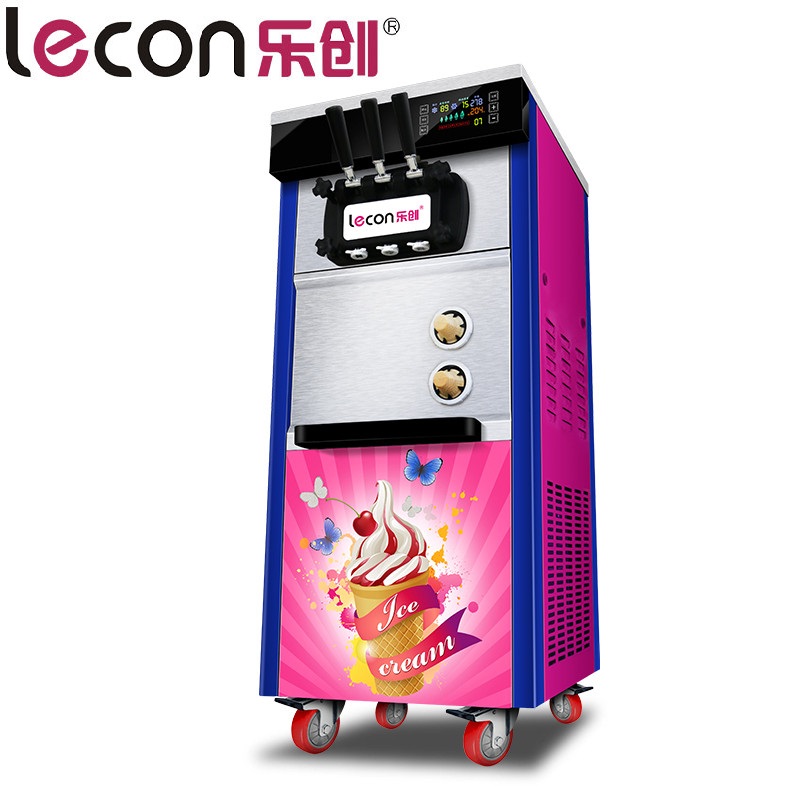 飞天鼠(FTIANSHU) 冰淇淋机商用冰激凌机全自动冰淇淋机商用立式台式雪糕机自动清洗 2019新款立式触屏款带蛋托