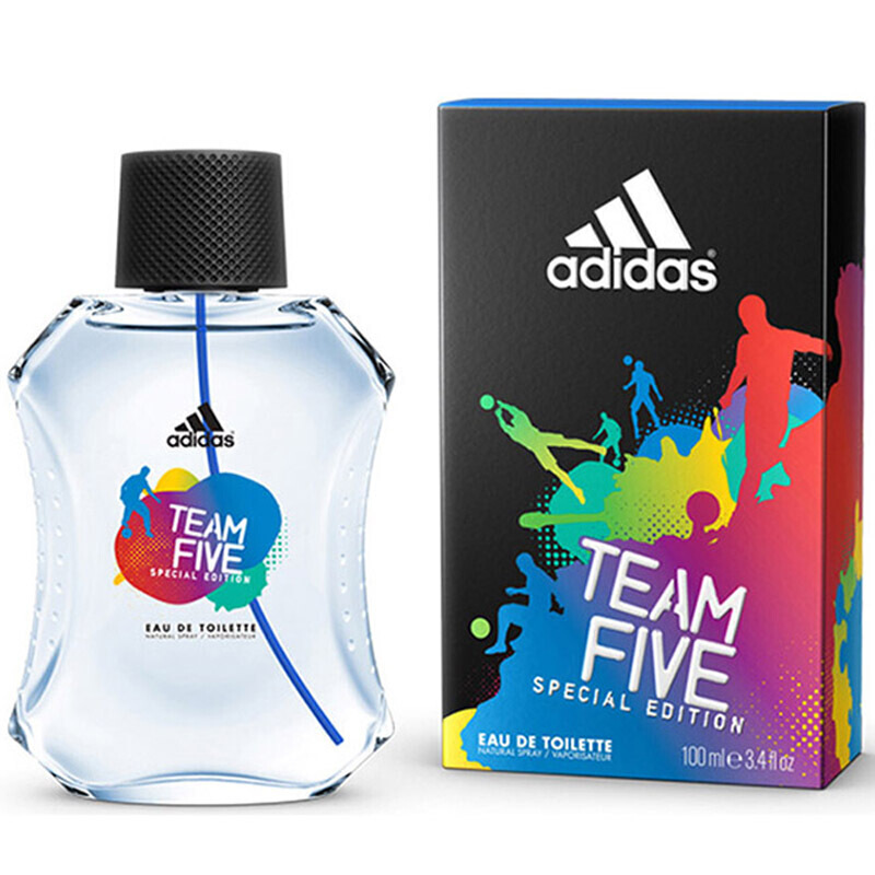 adidas阿迪达斯男士香水100ml（原装进口版）淡香水五人队伍