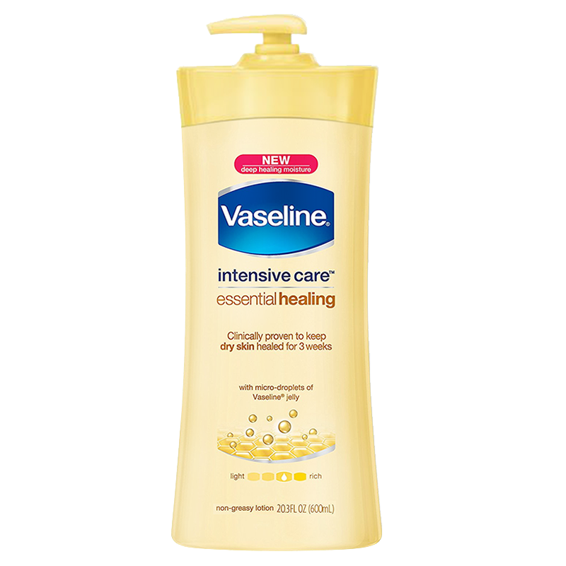 凡士林(VASELINE)燕麦保湿补水滋润营养身体润肤乳身体乳600ml 9004 黄色瓶