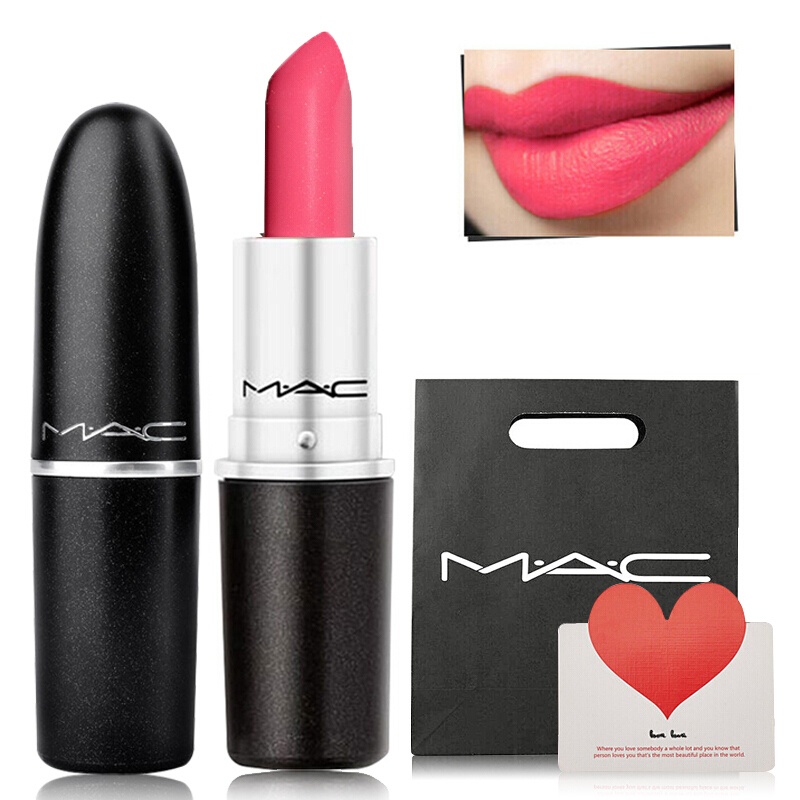 魅可MAC口红3g 925#MARRAKESH-MERE摩洛哥红棕 女士哑光唇膏显色套装礼盒 送女友生日礼物