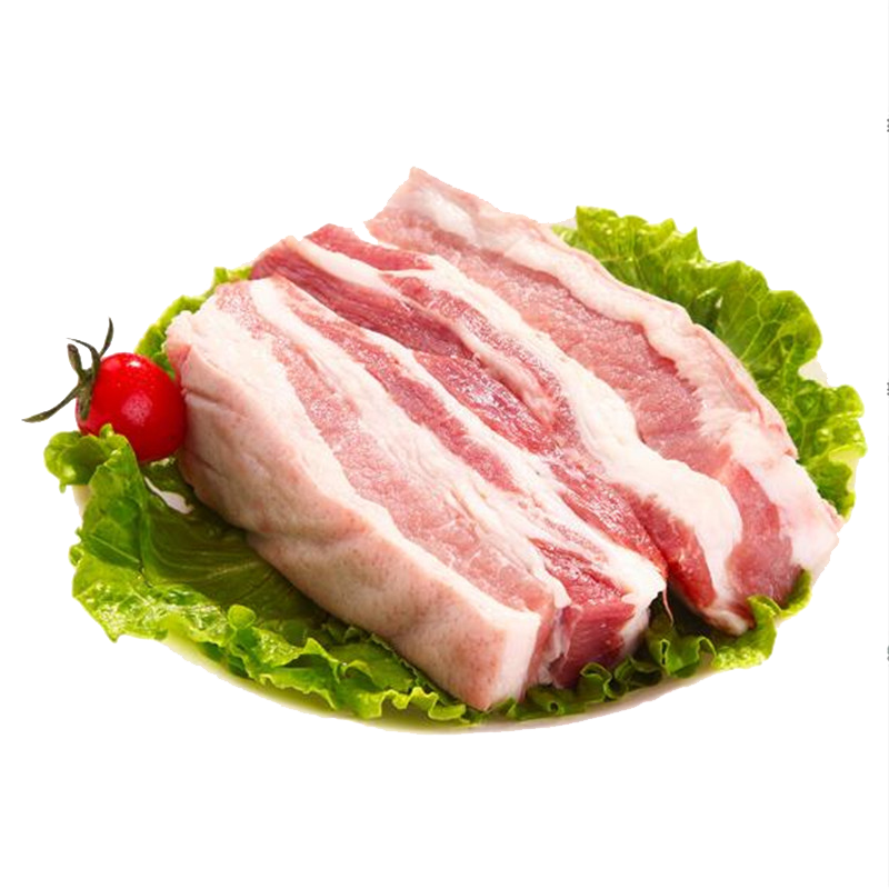 五花肉 新鲜速冻农家土猪肉 黑猪肉 鲜猪肉 红烧烤肉 生猪肉1KG