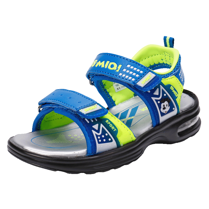 开心米奇凉鞋男童鞋2018夏季新款沙滩鞋气垫鞋小童鞋儿童鞋F18723620