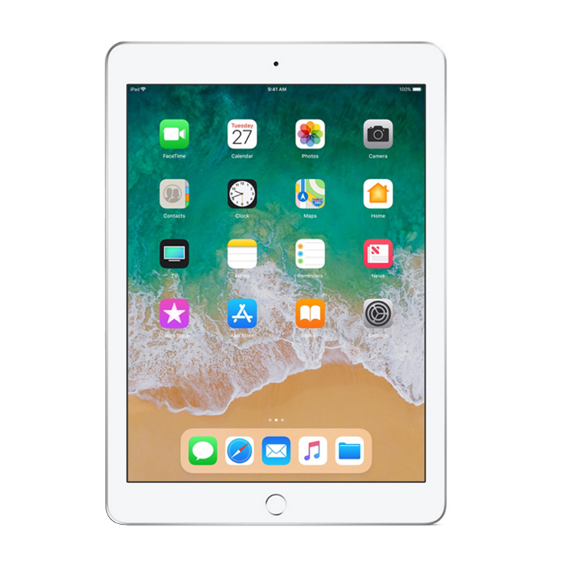 苹果(Apple)新iPad 2018新款 9.7英寸平板电脑 128GB 银色 4G版[不支持无敌券]