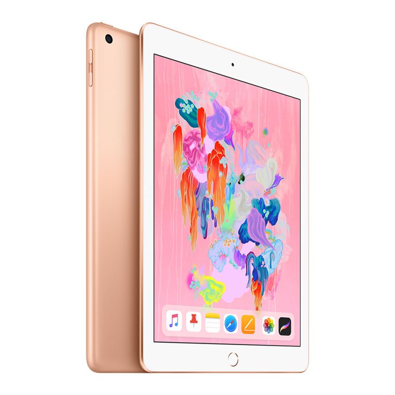 Apple 2018年新款 ipad 平板电脑9.7英寸 128GB WiFi版 金色[不支持无敌券]