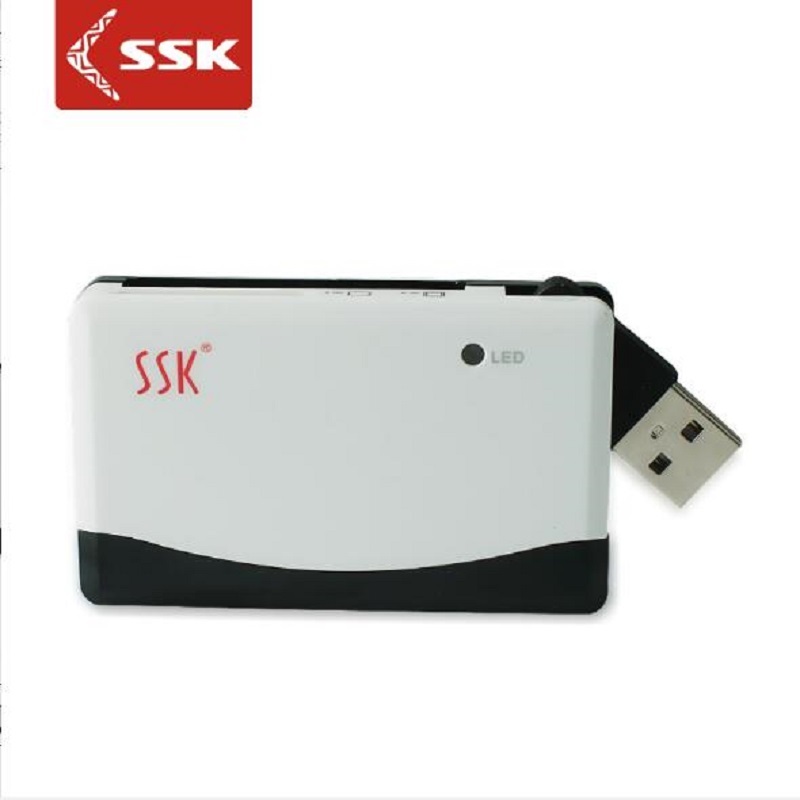 飚王(SSK)SCRM010奔腾多功能合一读卡器 支持SD/MS/XD/TF/M2手机卡相机卡