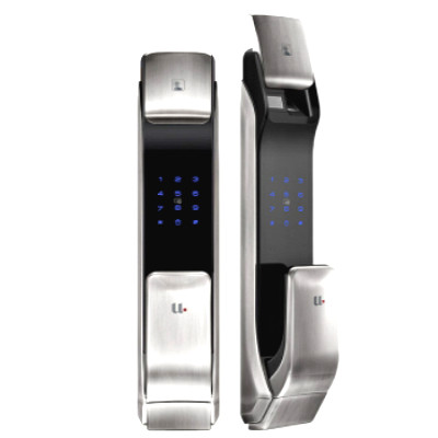 锤子科技优点科技智能锁E1推拉式指纹锁 磁卡锁蓝牙APP锁 家用防盗门远程密码锁 拉丝银