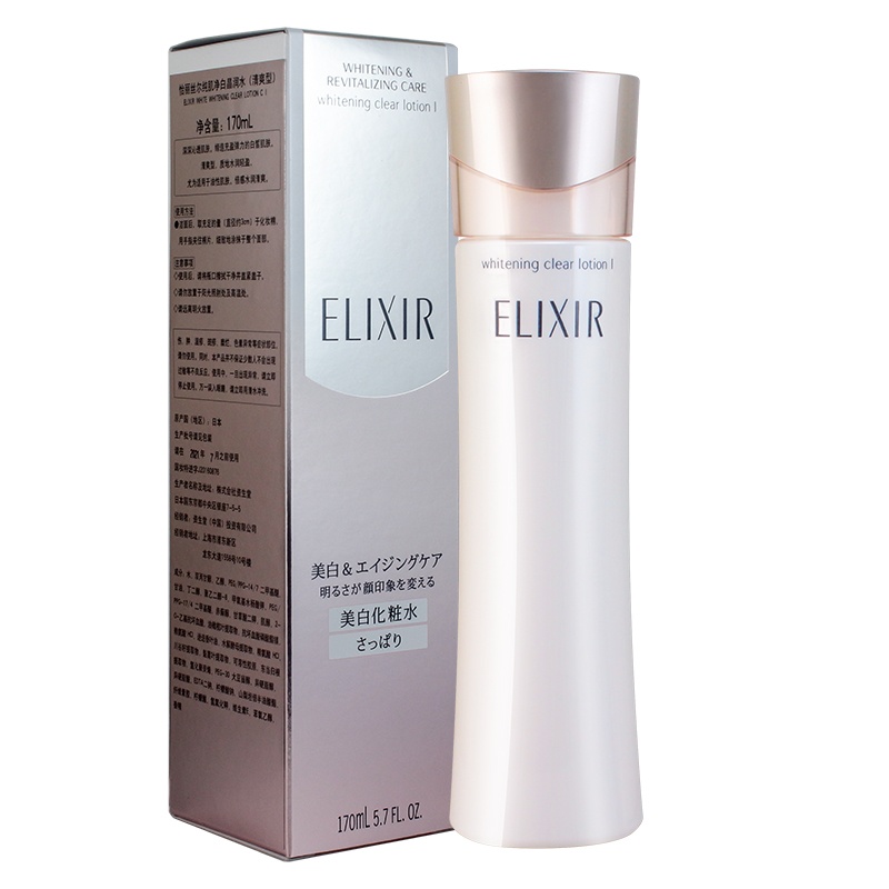 怡丽丝尔(ELIXIR)纯肌净白柔滑晶润化妆水170ml 丰润型 爽肤水净白保湿补水日本