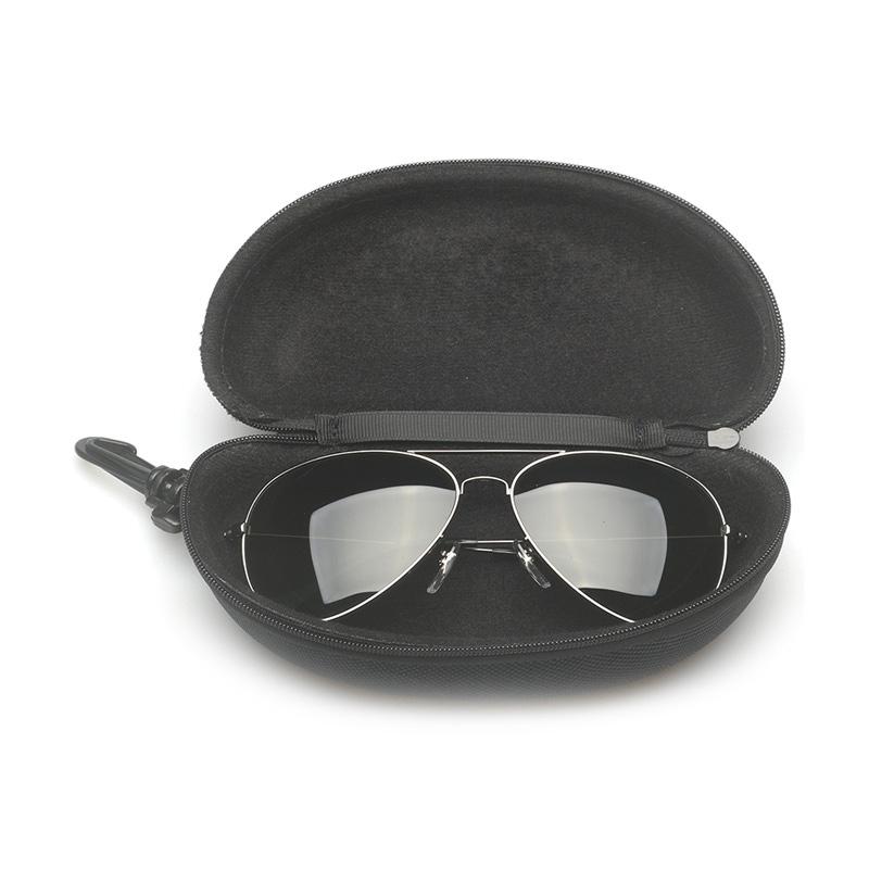 运动墨镜盒韩版男女便携眼镜盒子硬质墨镜收纳盒大号太阳眼镜盒拉链眼睛盒