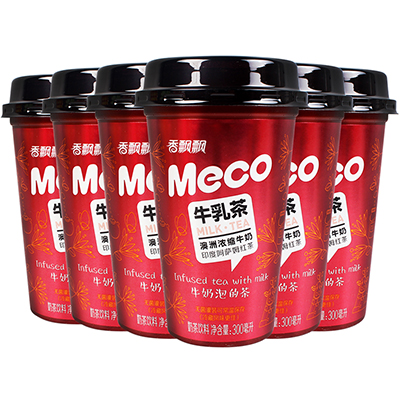 香飘飘奶茶 Meco牛乳茶6杯装液体即饮奶茶 下午茶早餐饮品饮料