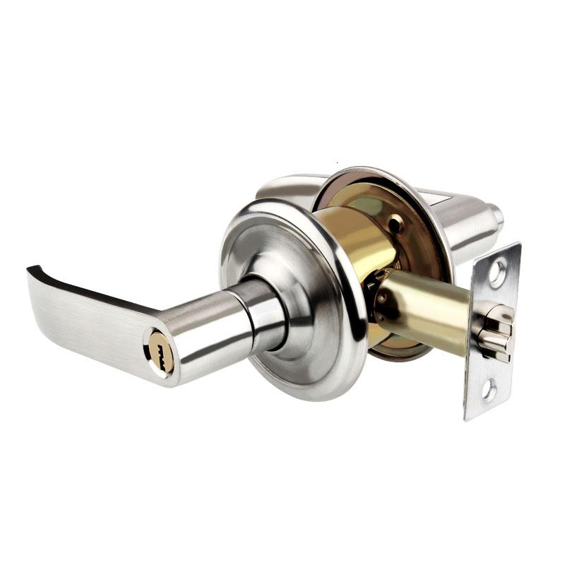 不锈钢球形锁房锁室内卧室执手锁卫生间实木纯铜锁芯通用锁具