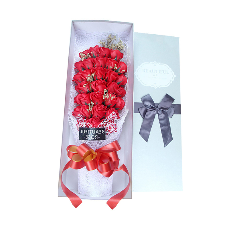 情人节 礼物 33朵梦幻香皂花生日礼物玫瑰花礼盒送女友创意浪漫礼品