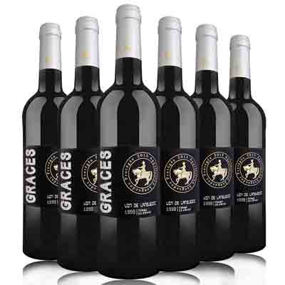 法国（原瓶进口）格拉芙1999AOP干红葡萄酒750ml*6（六支装）