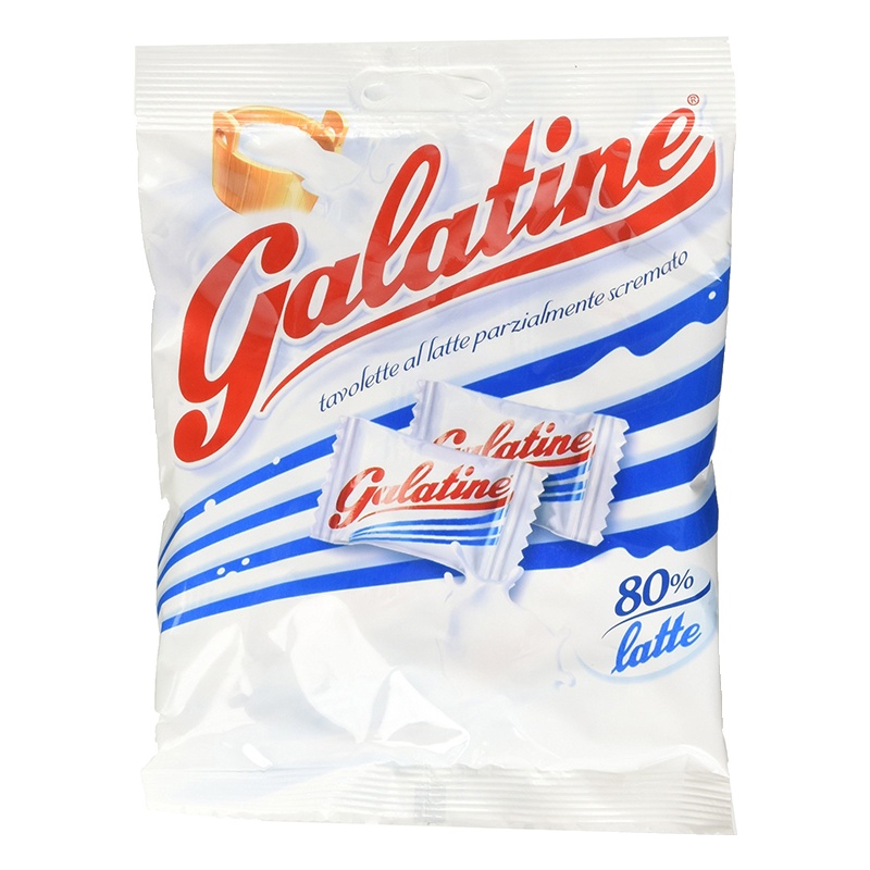 意大利进口 Galatine牛奶糖 压片糖 补钙糖果 原味125g/袋