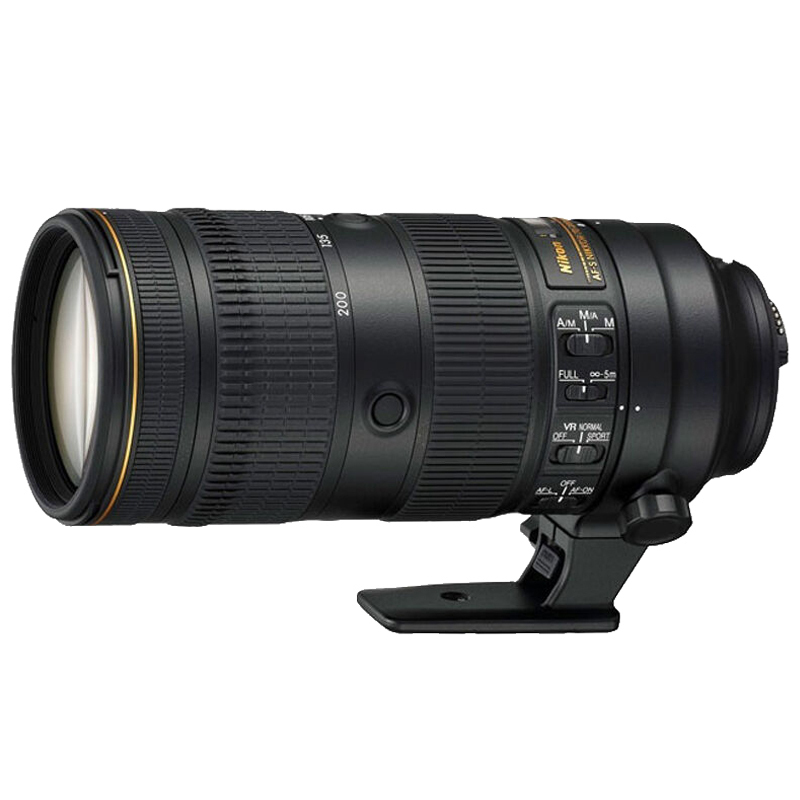 尼康(Nikon) AF-S 70-200mm f/2.8E FL ED VR 尼康卡口中远摄变焦镜头 77mm口径