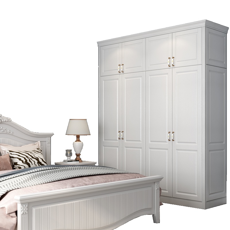 诗尼曼全屋定制欧式风卧室家具定做欧式推拉门移门走入式衣柜