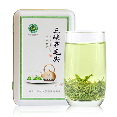 特级三峡芽毛尖 采花毛尖特级贡芽三峡特产绿茶 100g罐装