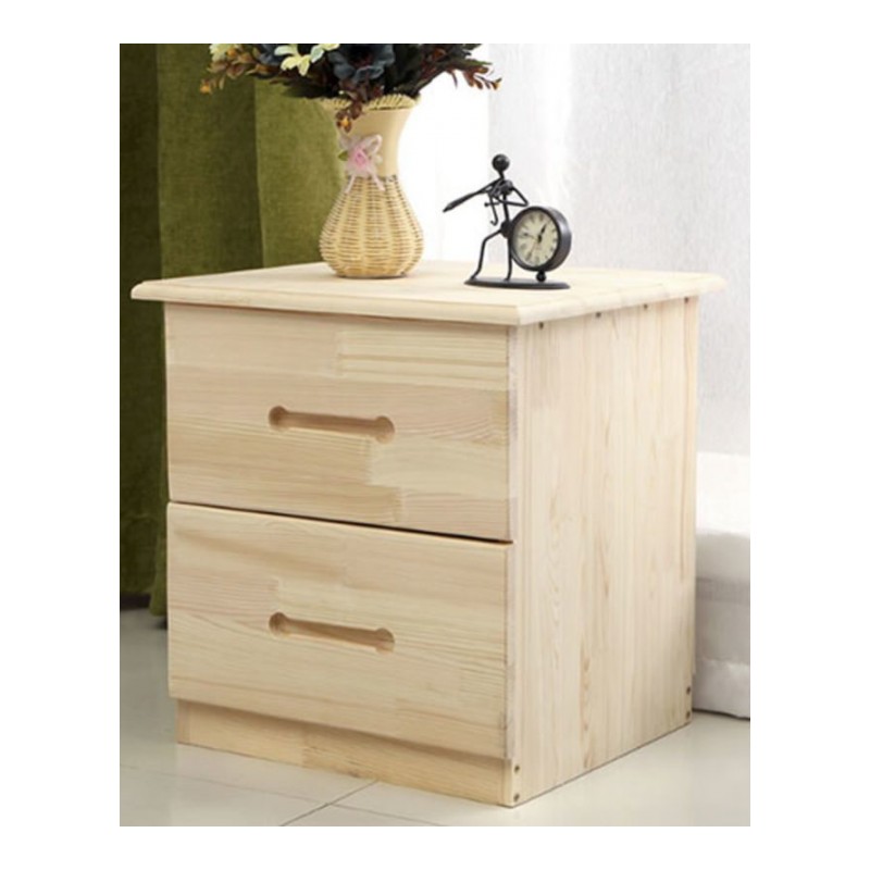 包邮床头柜实木收纳柜储物柜松木床头柜实木地柜简约环保储藏柜