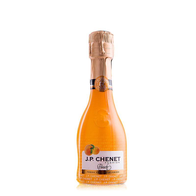 法国原瓶进口红酒香奈蜜桃香起泡酒单支200ml小瓶装歪脖子葡萄酒J.P.CHENET