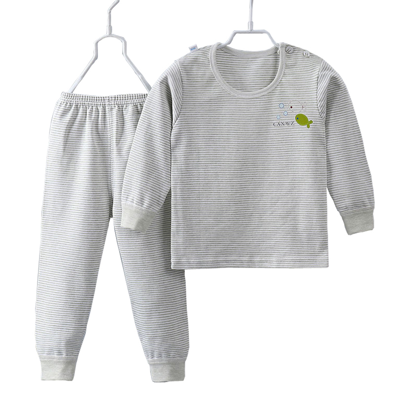 女婴儿衣服秋季0岁6个月3男宝宝长袖居家套装新生儿秋冬装两件套